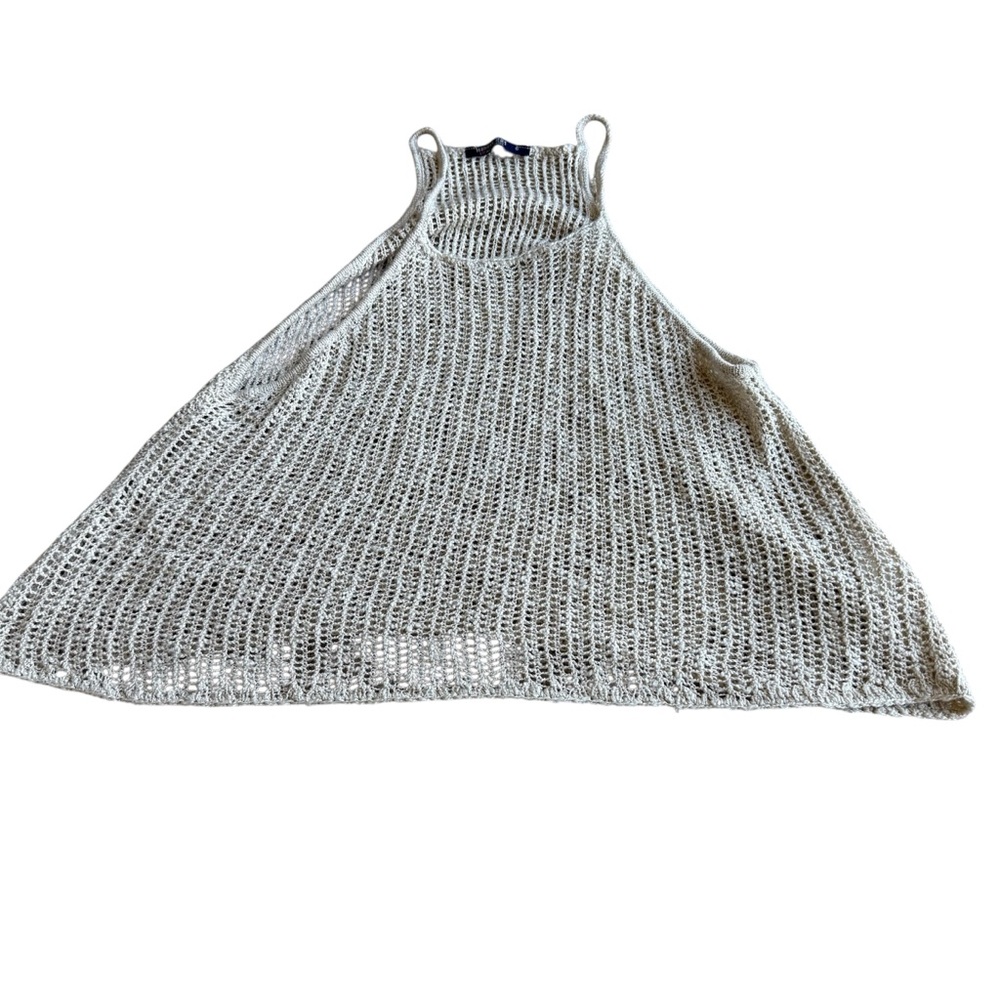 Hanger 221 Women’s Juniors Size S Beige Tank Top Knitted Mermaid Beachy‎